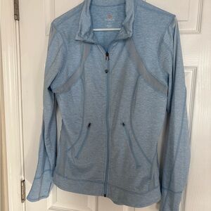 Tangerine Light Blue Zip-Up Hoodie